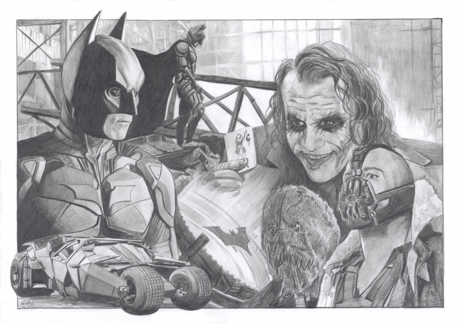 Image of The Dark Knight Trilogy by Sam Gilbey