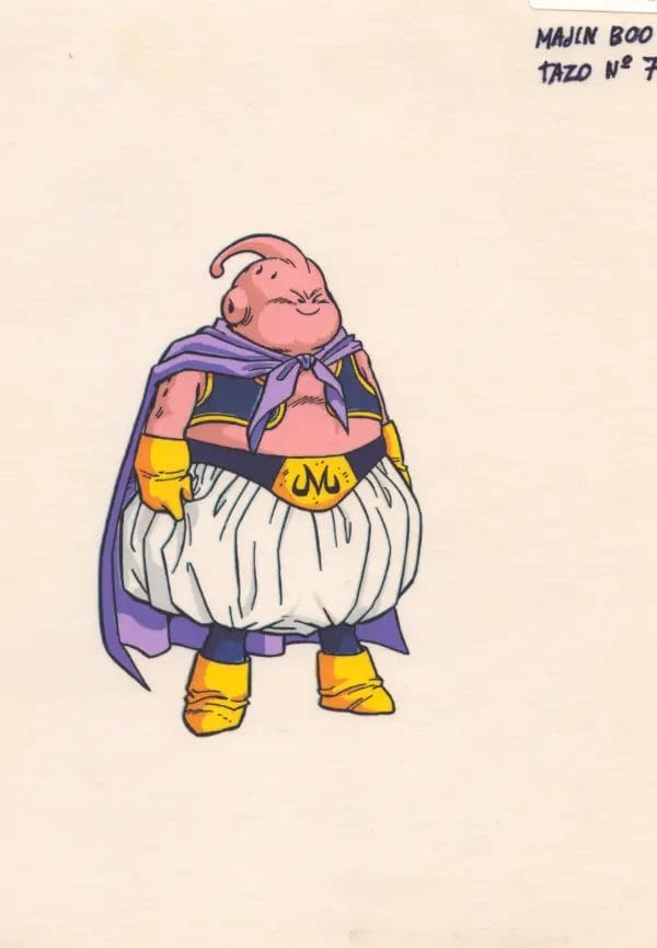 Image of Majin Buu Spanish Tazo #7 Production Art